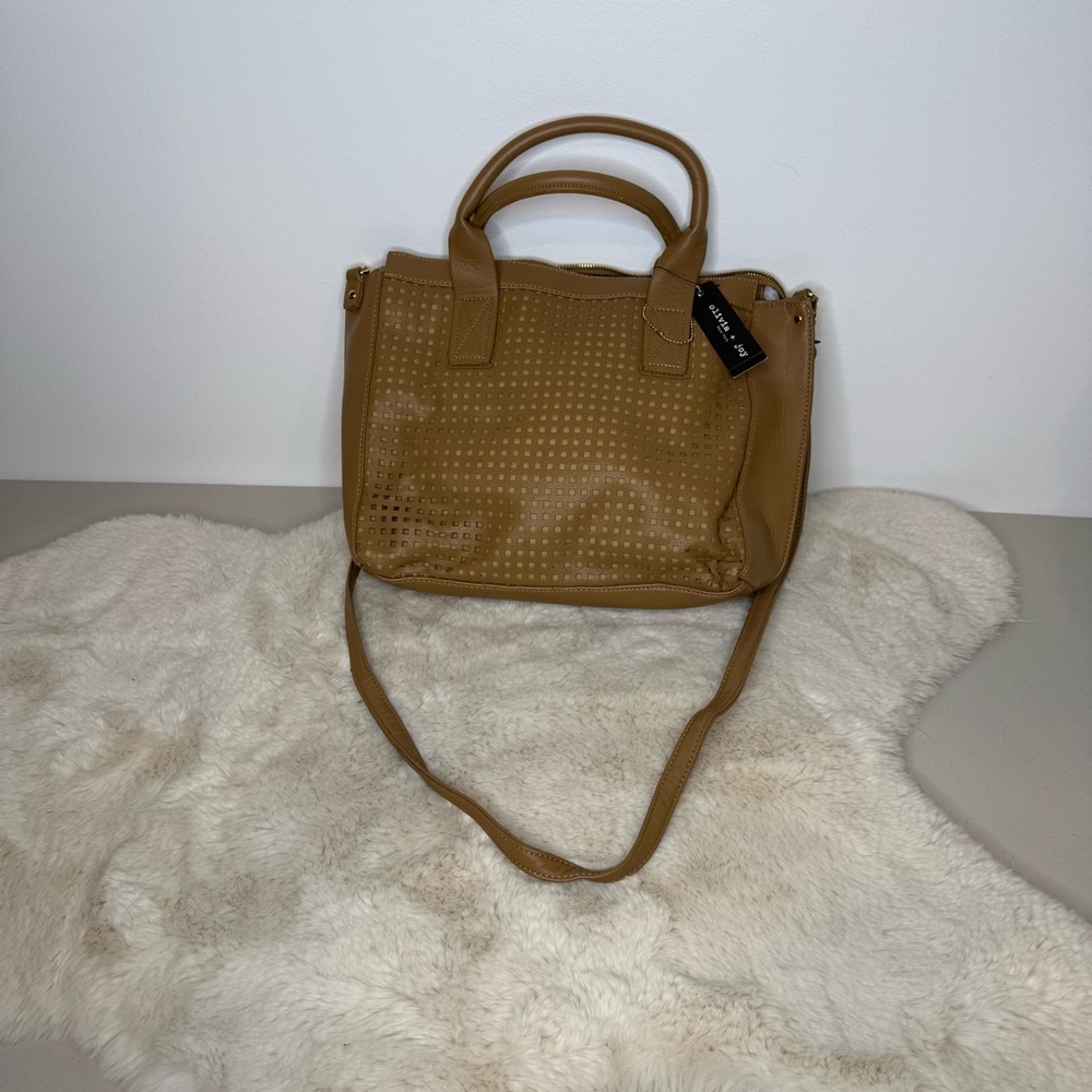 NWT Olivia + Joy Caramel Satchel